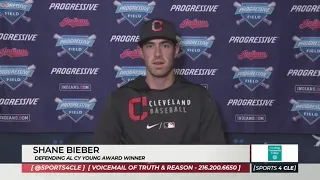 Shane Bieber on Starting Opening Day, What He Improved on in the Offseason - Sports 4 CLE, 3/31/21