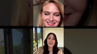 Emily Deschanel and Michaela Conlin Instagram Live on April 8 2021 with Vulture