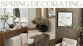SPRING DECORATE WITH ME || Entryway, Office & Guest Bathroom