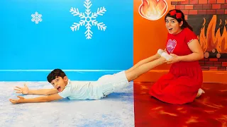 Jason and Sara play the hot and cold challenge