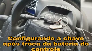 Configurando a chave linha Citroen C4 e Peugeot (após troca da bateria do controle)