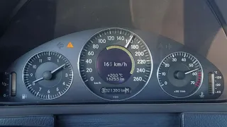 Mercedes CLK 5.0L V8 306hp w209 acc aceleration sprint 100-200