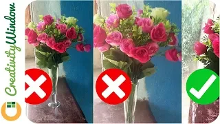 How to Make Plastic Flowers More Presentable