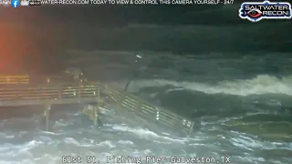 61st Street pier washes away ahead of Tropical Storm Beta