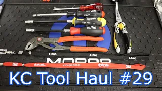 KC Tool Haul #29 Felo Pliers, Screw Gripper, Lanyards, Flexible Bit Holders, & Knipex Quickset Cobra