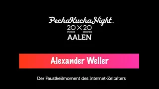 PechaKuchaVortrag von Alexander Weller über KI