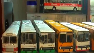 Коллекция автобусов ИКАРУС-55.14, 66, 180, 250.58, 260, 280 от СОВы, ClassicBus и Hachette 1:43