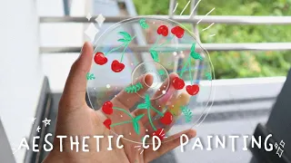 Aesthetic CD painting | #shorts