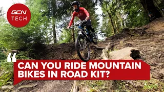 Can You Ride Your Mountain Bike In Road Cycling Kit? | GCN Tech Clinic #AskGCNTech