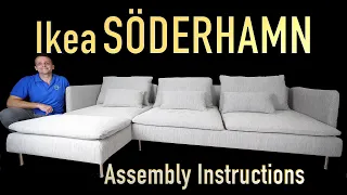 Ikea SÖDERHAMN 4 seat sofa with chaise longue Assembly instructions