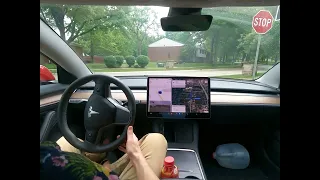 Tesla FSD v12.3.6, HW3 - Impressive on City Streets & Parking Lots - Beachwood, OH - 5/22/24