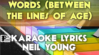 WORDS BETWEEN THE LINES OF AGE NEIL YOUNG KARAOKE LYRICS VERSION PSR S975