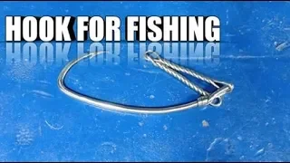 How to fishing hook-Catfishing with hand -forged fish hooks- Survival fish hook  General fishing
