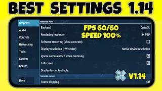 PPSSPP Best Settings For 1.14 Latest Version | No Lag Smooth Gameplay | PSP Gamer