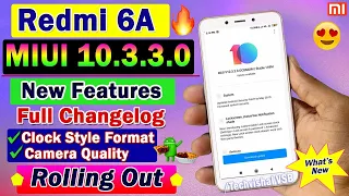 Redmi 6A New MIUI 10.3.3.0 Stable Update Rolling Out | What's New Features | Clock Style, Dark Mode?