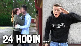 24 HODIN SLEDUJI SVOJÍ EX HOLKU! 😱😭 **PODVEDLA MĚ??**