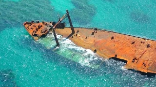 Astron Shipwreck in Punta Cana in 2K : Drone Aerial