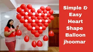 How to make Balloon jhoomar | Anniversary decoration ideas at home | balloon decoration jhumar