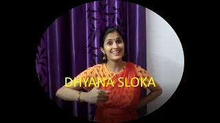 Bharatanatyam Sloka  - Dhyana Sloka (With Meaning) - Slokas from Abhinayadarpanam