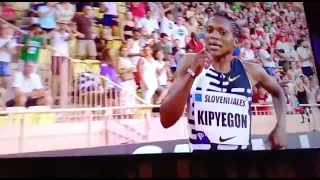 FAITH KIPYEGON BREAK 1 MILE RECORD IN MONACO DIAMOND LEAGUE #proud kenyan