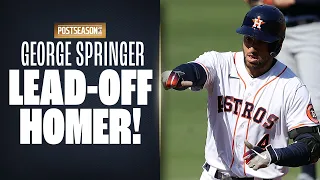 George Springer blasts LEAD-OFF SHOT to put Astros on the board in ALCS Game 5!