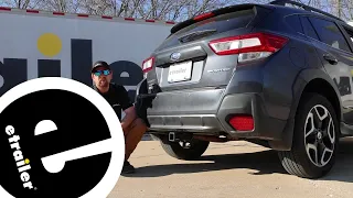 etrailer Class III Trailer Hitch Installation - 2018 Subaru Crosstrek