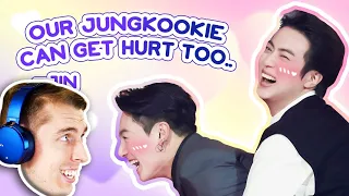 EMOTIONAL! 😍 Comedian Reacts to jin being protective of jungkook 😍