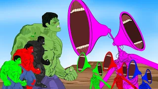 Evolution Of Color Team  Hulk Vs Evolution Of Color Team Siren Head : Size Comparison| ANIMATION