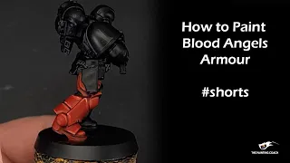 How to Paint Blood Angels Armour #shorts