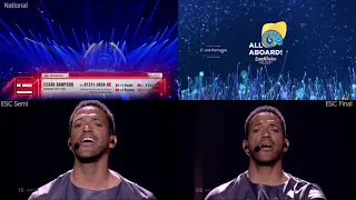 Cesár Sampson Nobody but you 4split Eurovision 2018 Austria