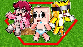 ¡El ULTIMO en Salir del CIRCULO GANA $100,000 en Minecraft ! 😱📦 BEBÉ NOOB y los Bebecitos