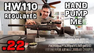 Weihrauch HW 110 .22 Air Rifle (Review) + Accuracy TEST - Regulated PCP Airgun Carbine - SETUP Guide