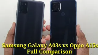 Samsung Galaxy A03s vs Oppo A15s Full Comparison