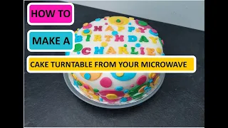 How to make a cake turntable