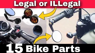 15 Legal & illegal Modification On Bikes & Scooters In India | illegal Motorcycle Modification Parts