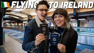 FLYING TO DUBLIN 🇮🇪 Vlog // (Americans First Time in Ireland)