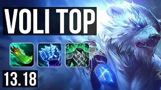 VOLI vs PANTH (TOP) | 10/1/5, 6 solo kills, 300+ games, Dominating | NA Master | 13.18