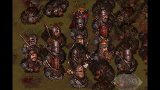 Battle Brothers Gameplay: Fighting a dangerous late-game orc camp