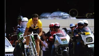 Tour 1985 Etapa 13 Villard de Lans (CRI). Vencedor Vanderaerden Hinault  más lider