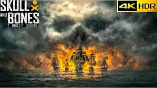 [4K HDR 60FPS] SKULL AND BONES NEW TRAILER IN HDR | ultra realistic graphics gameplay