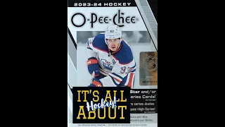 2023-24 O-Pee-Chee Blaster.Matthews Knies and Connor Bedard Marquee Rookie Yellow Borders,bring em!