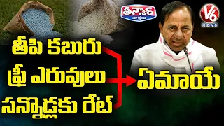 CM KCR Back Step On Paddy Crop Purchasing | V6 Teenmaar News