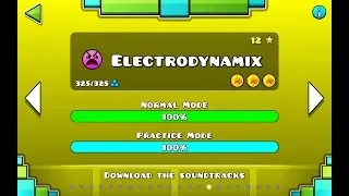 Geometry Dash - Electrodynamix 100% (All Coins)