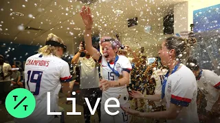 U.S. Women's Team Arrives Home After Winning World Cup