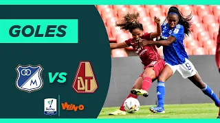 Millonarios vs Deportes Tolima (1-1) | Liga Femenina BetPlay Dimayor 2022 | Fecha 2