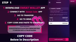 How To Cash Out Your : #SWEATCOIN Transfer SWEAT To USDT - How To Convert  #sweatcoin To  #crypto