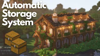 AUTOMATIC STORAGE SYSTEM | Minecraft Tutorial | Java & Bedrock [1.20+]