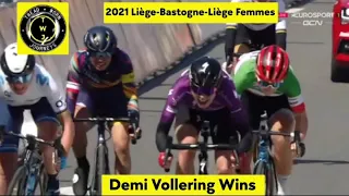 Demi Vollering Wins | 2021 Liège-Bastogne-Liège Femmes | Sprint