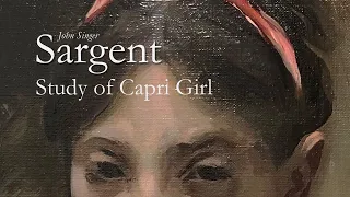 Oil Painting Study of John Singer Sargent's Capri Girl