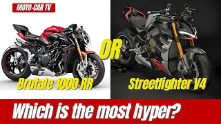 Which is the most hyper, MV Agusta Brutale 1000 RR or Ducati Streetfighter V4 SP2? | MOTO-CAR TV